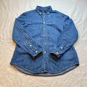 Polo Ralph Lauren Boys Denim Button down Shirt Size M(10-12)